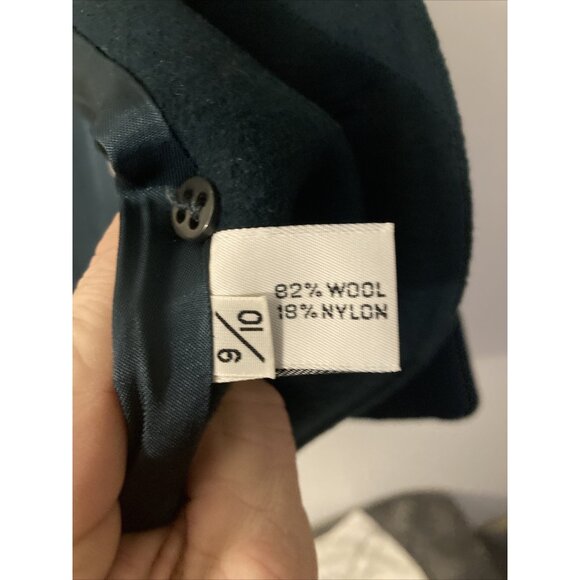 Vintage Wool Pea Coat 82/18 Blend Union Made Emerald Green - Picture 2 of 8